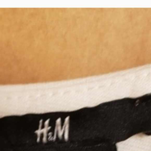 H&M SHIFT DRESS PINK/BLACK  STRIPES CREAM SIZE M - Picture 7 of 7